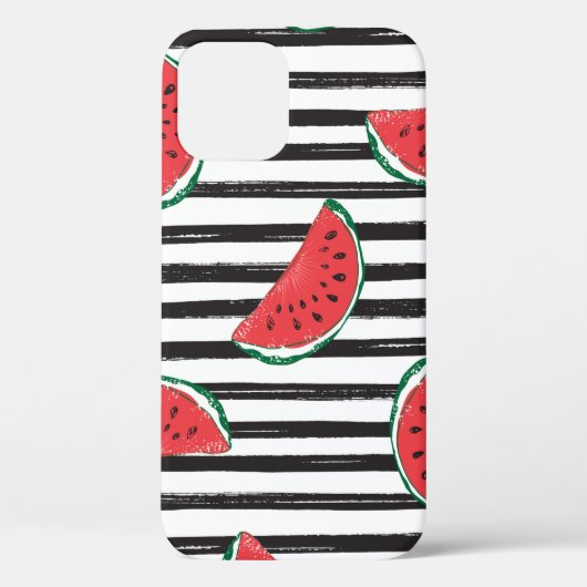 Coques Case-Mate iPhone Mélon d'eau Motif transparent rayé (Verso)