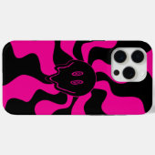 Coques Case-Mate iPhone Melt de sourire - Magenta et noir (Verso (horizontal))