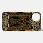 Coques Case-Mate iPhone Meltizgaurd Protection Monogramme baroque (Verso (horizontal))