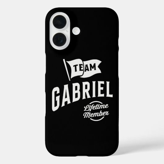 Coques Case-Mate iPhone Membre de l'équipe Gabriel à vie (Verso)