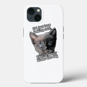 Case-Mate iPhone Case Mème de chat drôle en colère pour les propriétaire