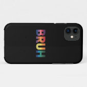Coques Case-Mate iPhone Mème drôle de salutation de frère Bruh gay Fierté  (Dos (Horizontal))