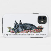 Coques Case-Mate iPhone Mémoire d'écossais Terrier (Dos (Horizontal))