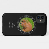 Coques Case-Mate iPhone Mémorial - Perte de chien - Photo/Nom personnalisé (Dos (Horizontal))