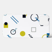 Coques Case-Mate iPhone Memphis, cool, tendance, art géométrique moderne (Verso (horizontal))