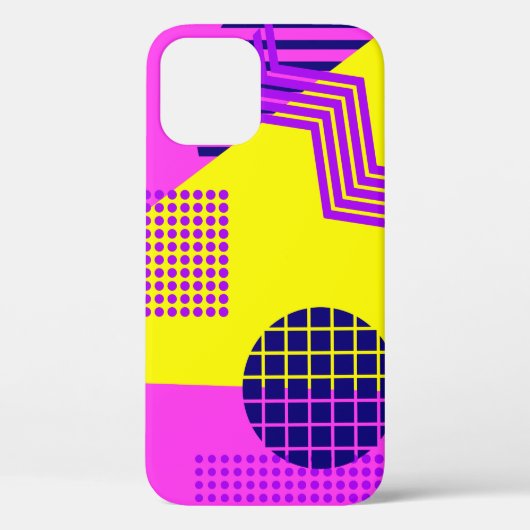 Coques Case-Mate iPhone Memphis motif sans faille, formes géométriques dan (Verso)