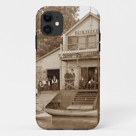 Coques Case-Mate iPhone Men Club Fox River Club 1880 Fishing Elgin (Dos)