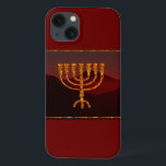 Etui iPhone 13 Menorah de Moshe<br><div class="desc">Dans la Torah Moshe Rabbenu est dit : "Vous ferez une Menorah d'or pur, battu, la Menorah sera faite, sa base, sa branche, ses gobelets, ses boutons, et ses fleurs seront martelées de lui, " [Mot 25:31] et plus tard, "Voir, et construire, selon leur forme que vous êtes montré sur...</div>