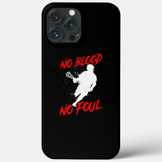 Coques Case-Mate iPhone Mens No Blood no Foul Lacrosse  (Verso)
