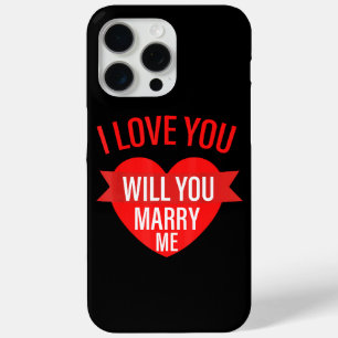 Coque iPhone 15 Pro Max Mens Valentines Day Proposition Je L'Aime Vous M