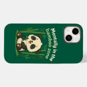 Coques Case-Mate iPhone Mentalement dans la zone de bambou – Cute Panda co (Verso (horizontal))
