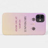 Coques Case-Mate iPhone Mentalité d'abondance – Fleurs d'abondance (Dos (Horizontal))