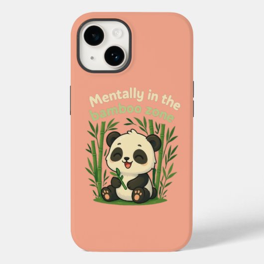 Coques Case-Mate iPhone Mentally in the Bamboo Zone – Cute Panda iPhone Ca (Verso)