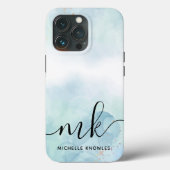 Coques Case-Mate iPhone Menthe et bleu (Verso)