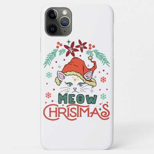Coques Case-Mate iPhone Meow Christmas, Merry Christmas (Dos)