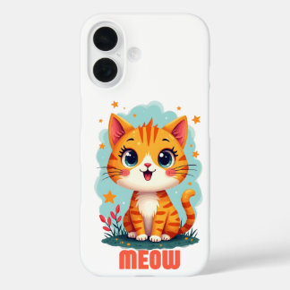 Coques iPhone 16 Meow iPhone 16 Coque-Mate - Protection Joueuse
