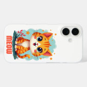 Coques Case-Mate iPhone Meow iPhone 16 Coque-Mate - Protection Joueuse (Verso (horizontal))