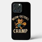 Coques Case-Mate iPhone Meow Sketball Champ Funny Sports (Verso)