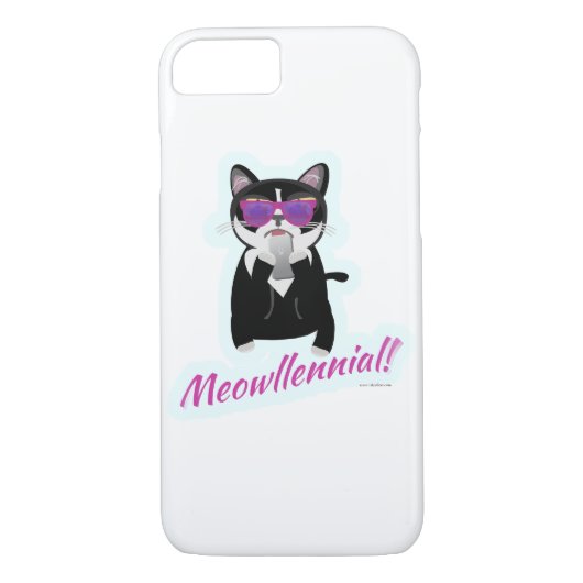 Coques Case-Mate iPhone Meowlinneal Funny Cat Génération Design (Dos)