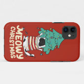 Coques Case-Mate iPhone Meowy Christmas Funny Amoureux des chats (Dos (Horizontal))