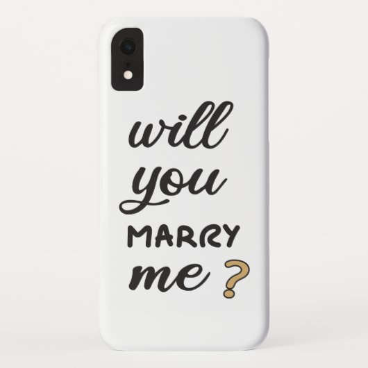 Coques Case-Mate iPhone M'épouseras-tu ? (Dos)
