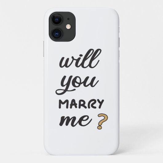 Coques Case-Mate iPhone M'épouseras-tu ? (Dos)