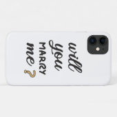 Coques Case-Mate iPhone M'épouseras-tu ? (Dos (Horizontal))