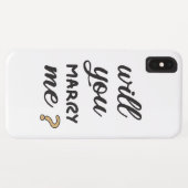 Coques Case-Mate iPhone M'épouseras-tu ? (Dos (Horizontal))