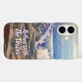 Coques Case-Mate iPhone Mer Bleu Vagues NATURE Personnaliser (Verso (horizontal))