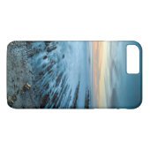 Coques Case-Mate iPhone Mer bleue au coucher du soleil, Californie (Dos (Horizontal))