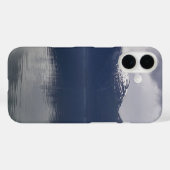 Coques Case-Mate iPhone Mer d'Alaska brumeuse aux nuances de bleu (Verso (horizontal))