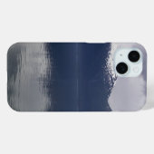 Coques Case-Mate iPhone Mer d'Alaska brumeuse aux nuances de bleu (Verso (horizontal))