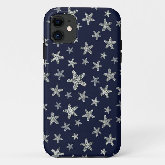 Coques Case-Mate iPhone Mer de motif d'étoiles de mer (Dos)