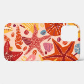 Coques Case-Mate iPhone Mer d'été scandinave : Starfish Motif (Verso (horizontal))