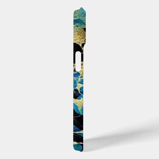 Coques Case-Mate iPhone Mer d'or - Art Abstrait (Verso / Droite)