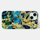 Coques Case-Mate iPhone Mer d'or - Art Abstrait (Verso (horizontal))