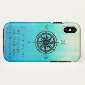 Coques Case-Mate iPhone Mer Ombre turquoise (Dos (Horizontal))