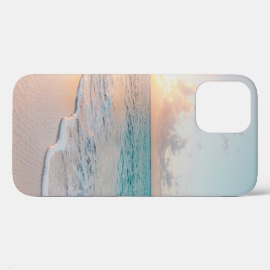 Coques Case-Mate iPhone Mer pendant l'heure d'or (Verso (horizontal))