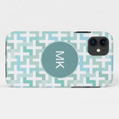 Coques Case-Mate iPhone Mer vert géométrique (Dos (Horizontal))