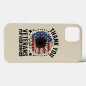 Coques Case-Mate iPhone Merci Anciens combattants Tournesol Jour des ancie (Verso (horizontal))