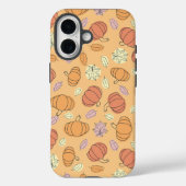 Coques Case-Mate iPhone Merci aux Citrouilles et Motifs Feuille (Verso)