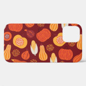 Coques Case-Mate iPhone Merci Citrouille Brown Motif sans Seamless. (Verso (horizontal))