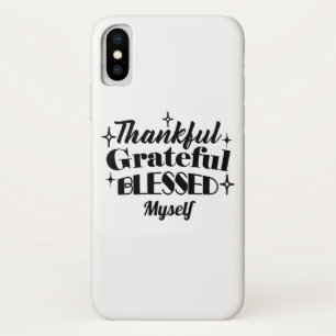Case-Mate iPhone Case Merci, Gratuit, Béni Étincelant Thanksgiving