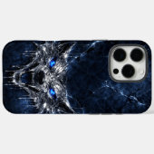 Coques Case-Mate iPhone Mercure Loup Bleu Saphir Yeux Glaciaire (Verso (horizontal))
