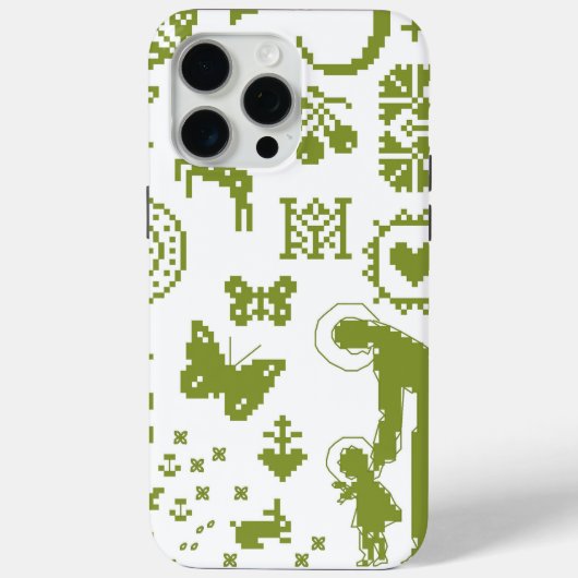 Coques Case-Mate iPhone Mère catholique Notre Créateur Vert (Verso)