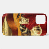 Coques Case-Mate iPhone Mère Chat et chatons Jouer avec la guitare (Verso (horizontal))