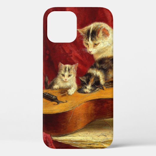 Coques Case-Mate iPhone Mère Chat et chatons Jouer avec la guitare (Verso)
