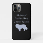 Coques Case-Mate iPhone Mère de Cavalier King Charles Spaniel Argent (Dos)