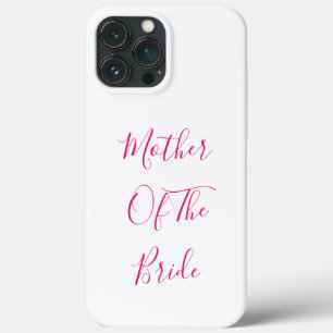 Case-Mate iPhone Case Mère De L'Épouse Cadeau Mariage Faveur Rose Blanc
