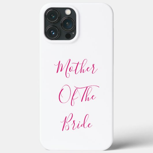 Coques Case-Mate iPhone Mère De L'Épouse Cadeau Mariage Faveur Rose Blanc (Verso)